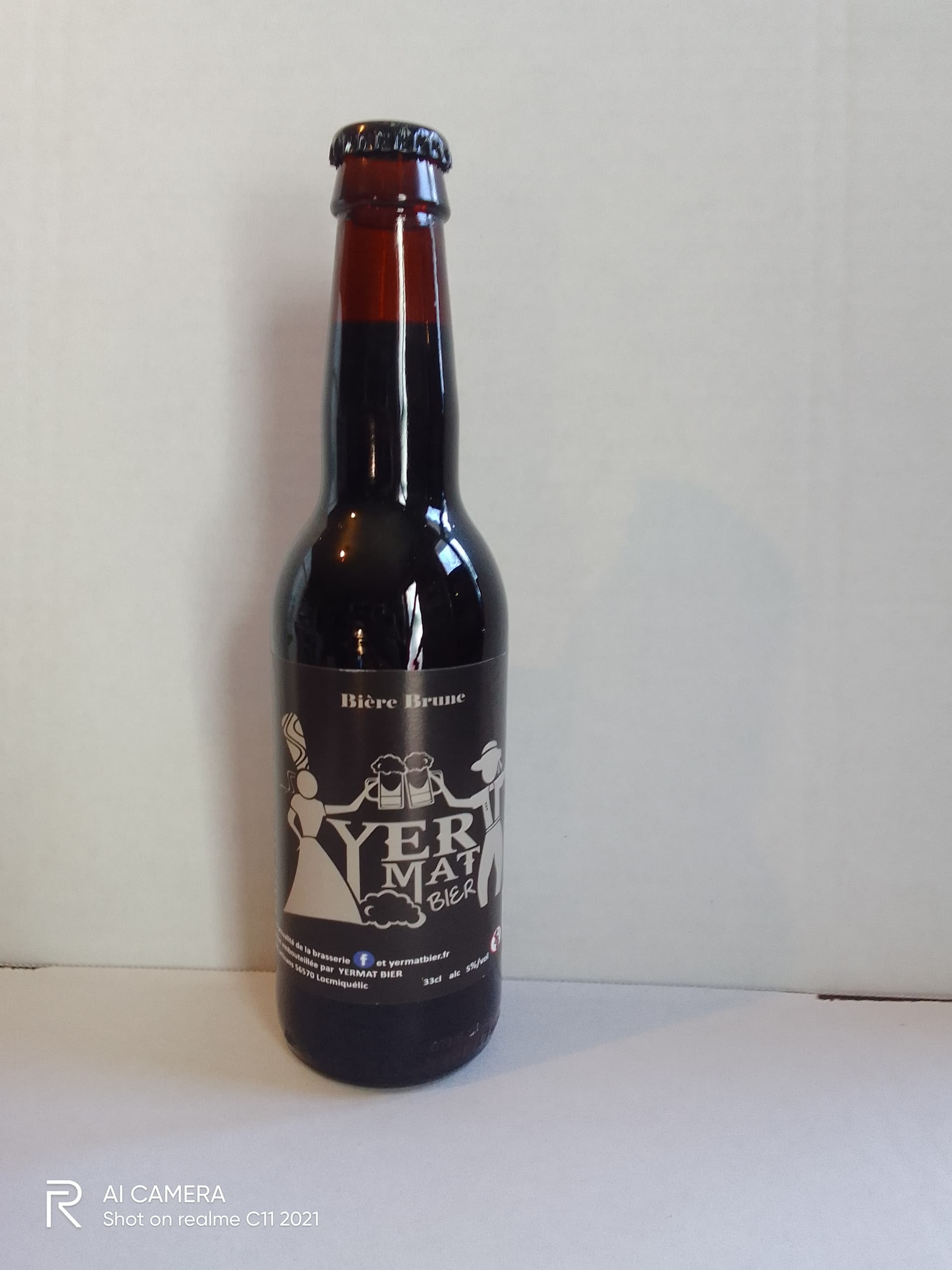 Handwerklich gebrautes Bier Yermat Brune, Set mit 6 x 33 cl