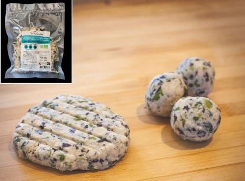 Bio-Mischung für schnelle pflanzliche Bällchen und Bratlinge: weiße Bohnen & Algen